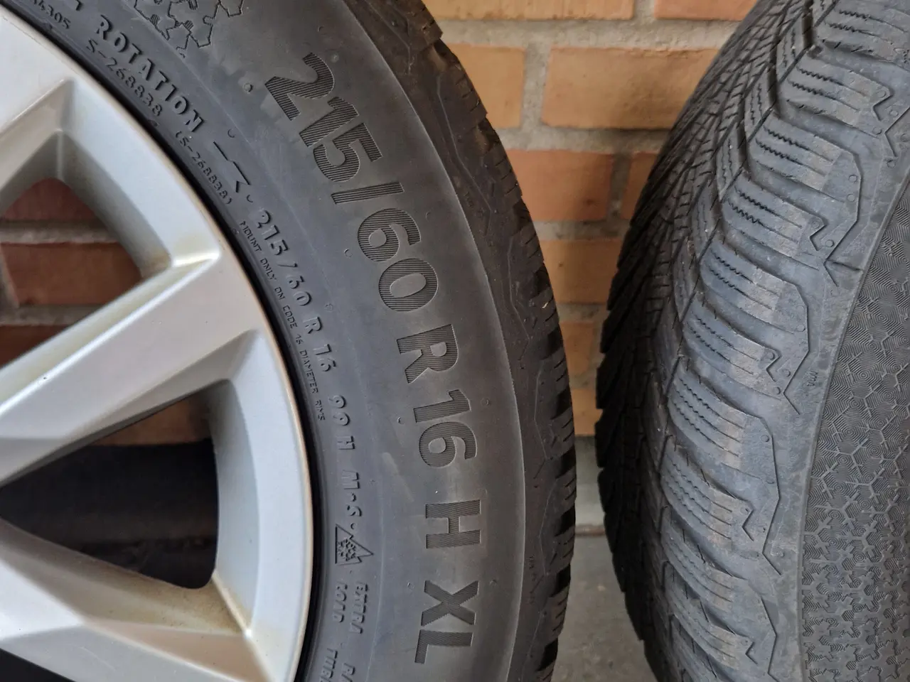 Billede 4 - Vinterdæk ContiWinterContact 215/60 R16 m. alufælg