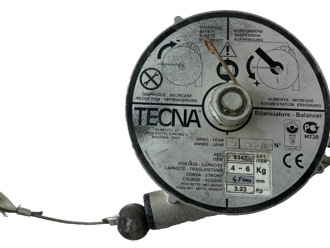 Billede 1 - Tecna 9347S Tool Balancer 4–6 kg 4500 mm Spring