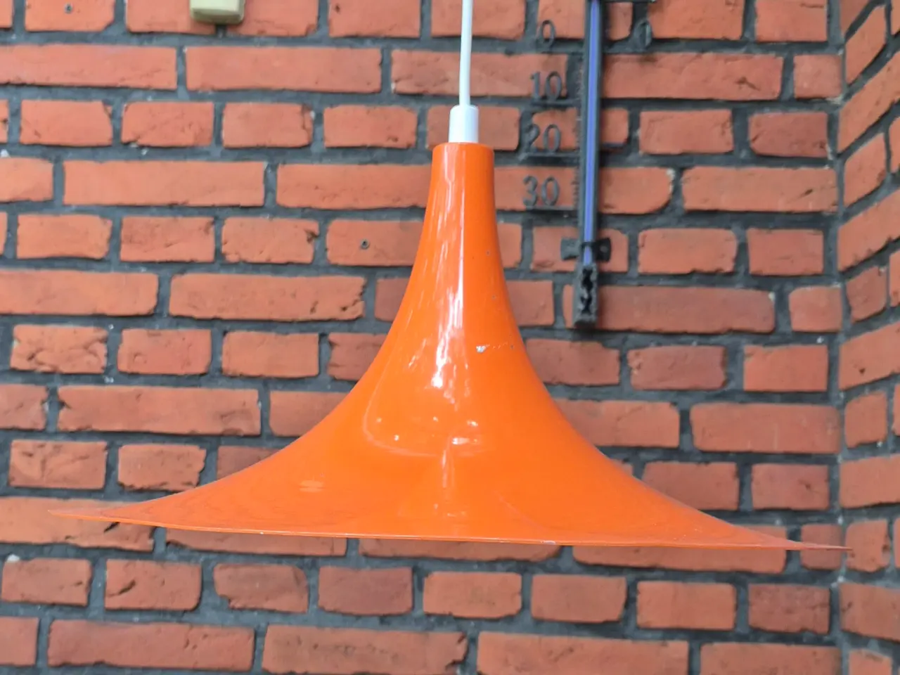 Billede 1 - Skøn orange trompetpendel