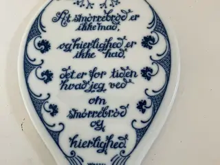 Smørebrik-platte fra Porsegrund Norway i porcelæn.