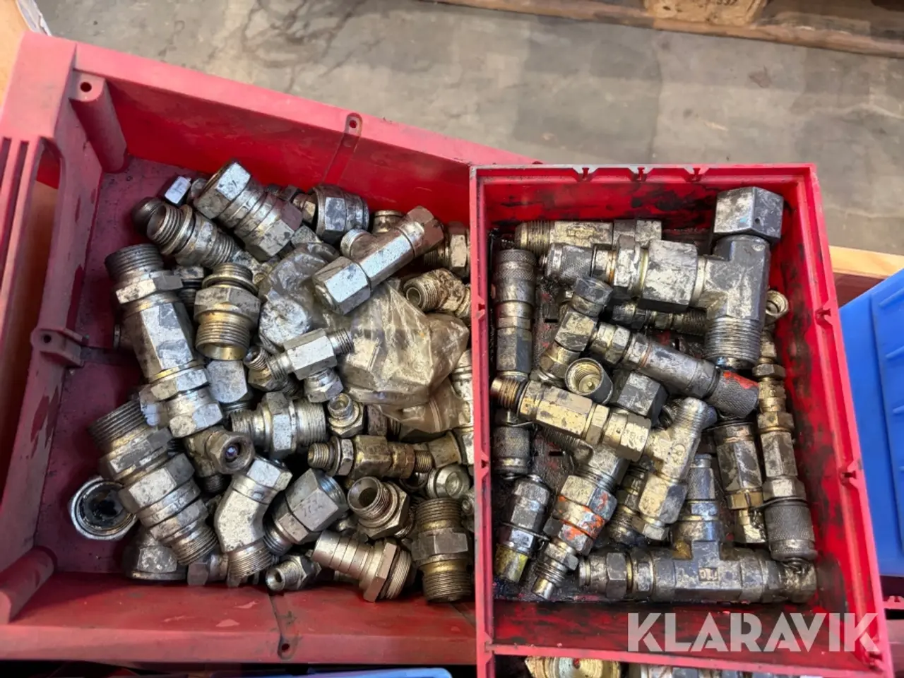 Billede 11 - Assorterede hydraulik fittings - cirka 30 kasser