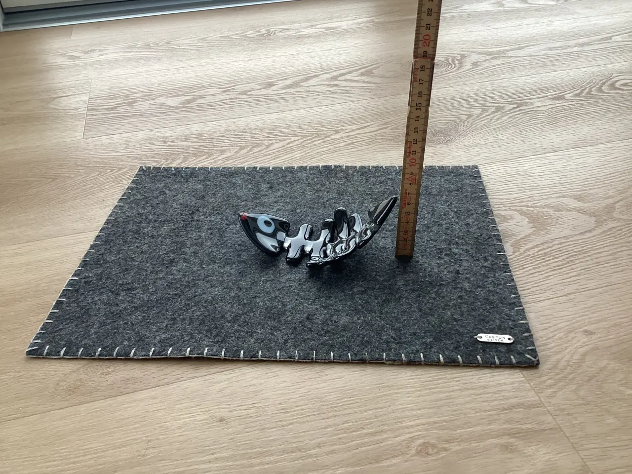 Billede 1 - Sort glas fisk