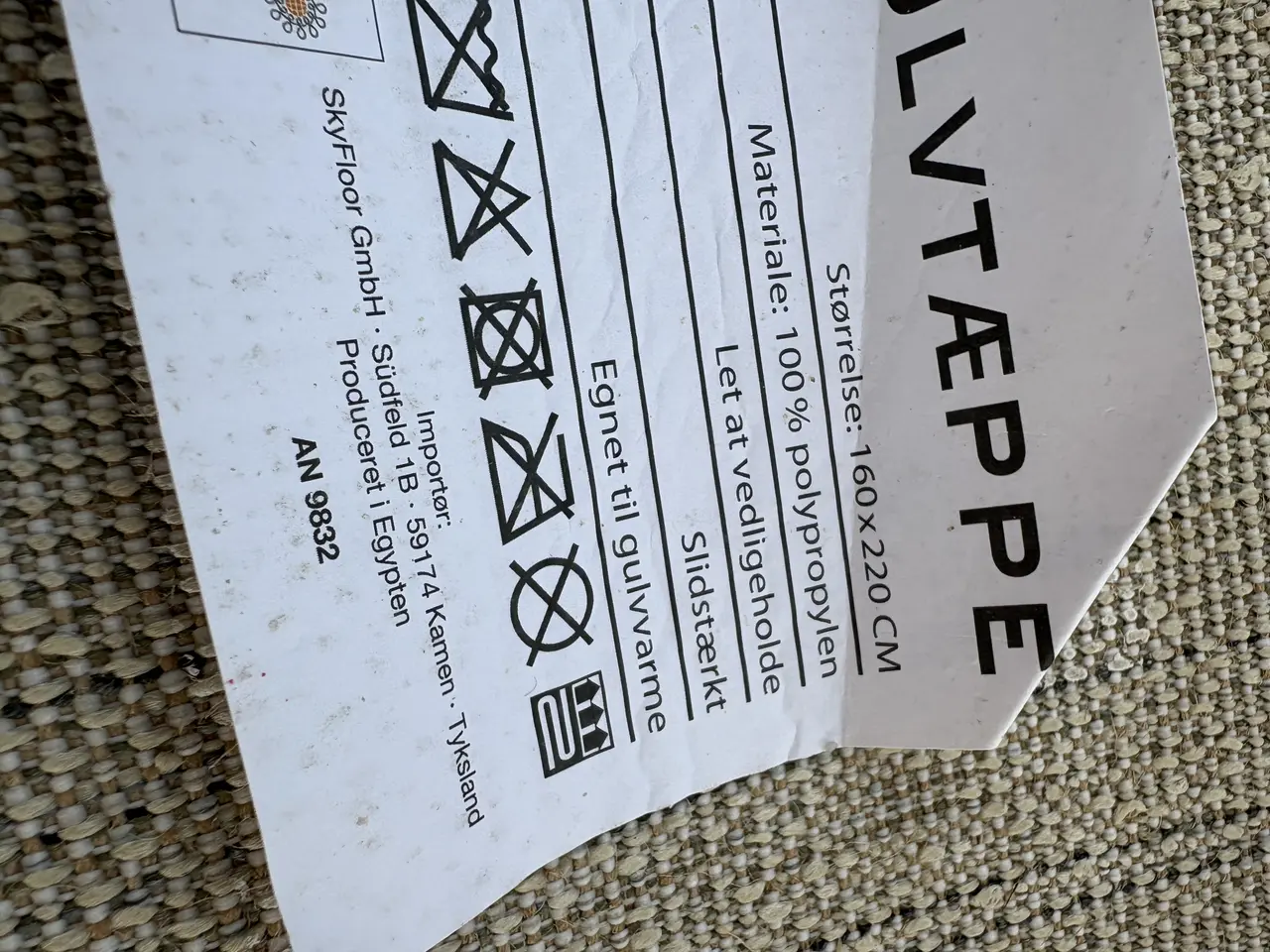 Billede 1 - Gulvtæppe