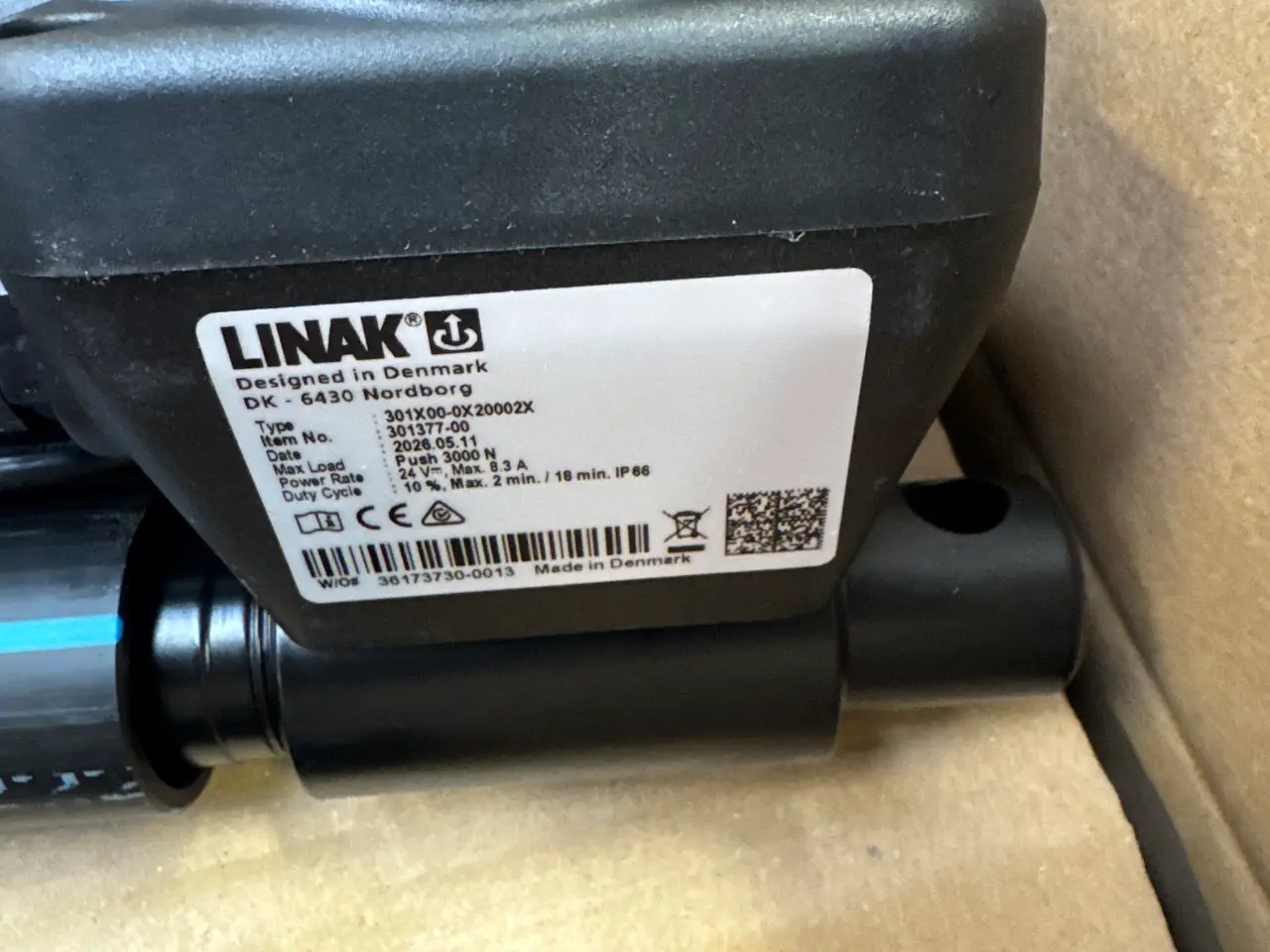 Billede 3 - 2 stk. løftecylindere m. motorhus LINAK