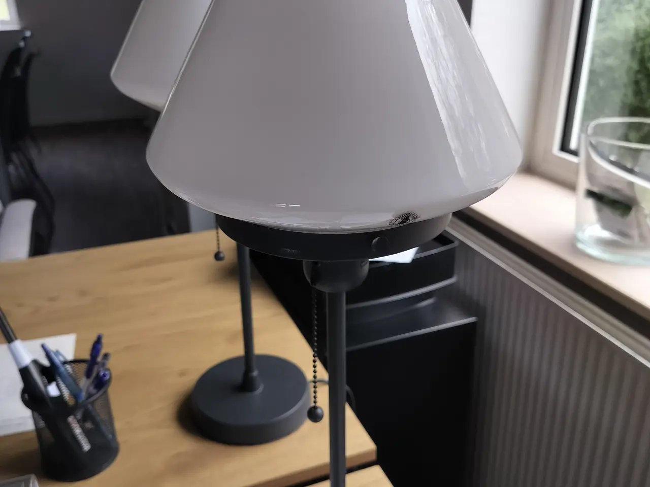 Billede 2 - Flotte lamper med glasskærm 