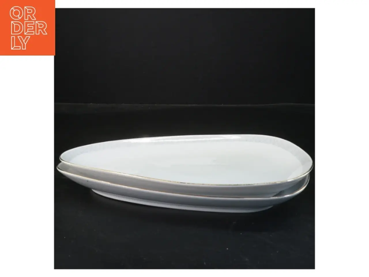 Billede 1 - Ovale porcelæn tallerkener fra Bavaria (str. 28x20 cm)