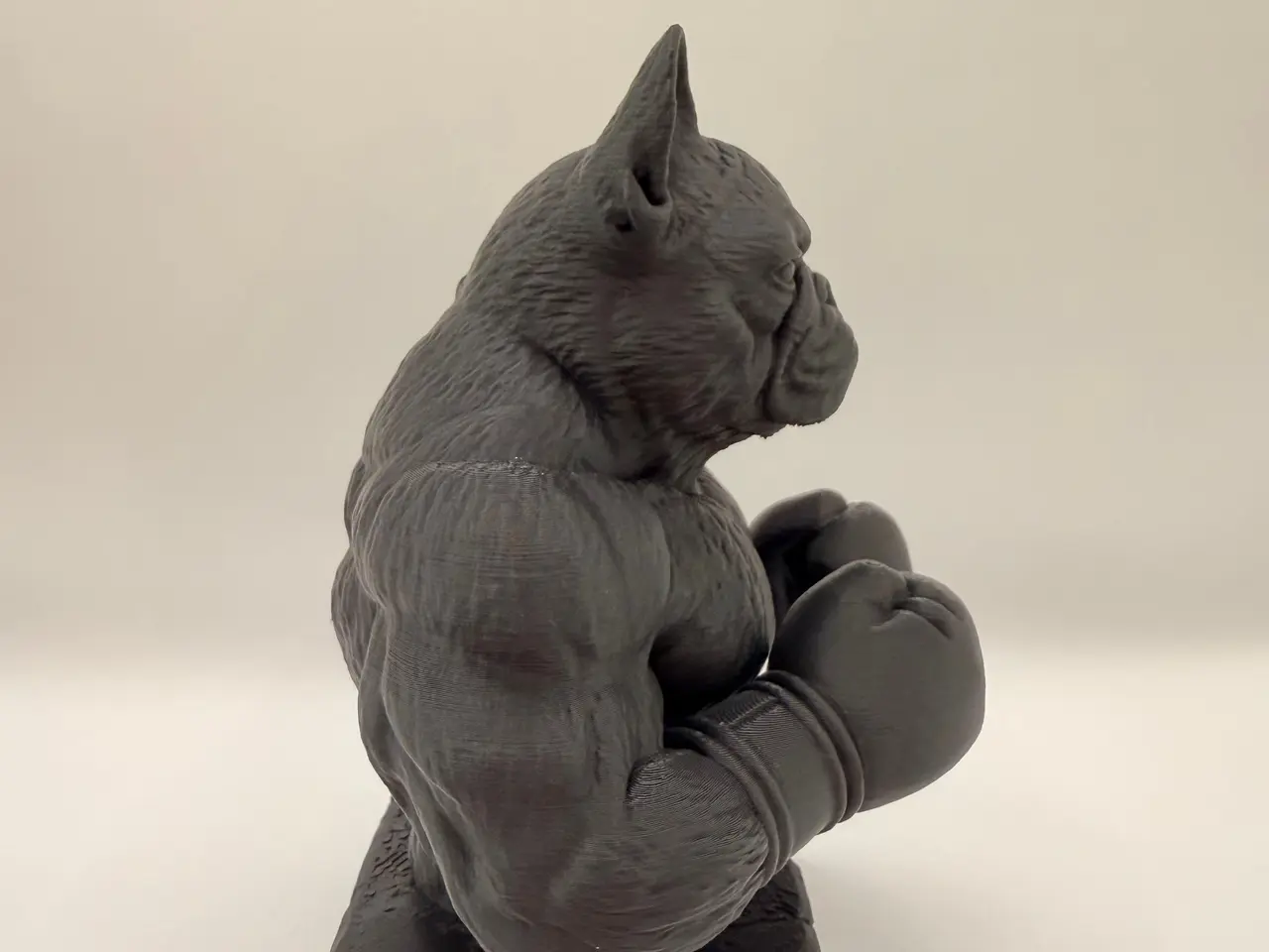 Billede 4 - Fransk bulldog boxer figur - 16cm
