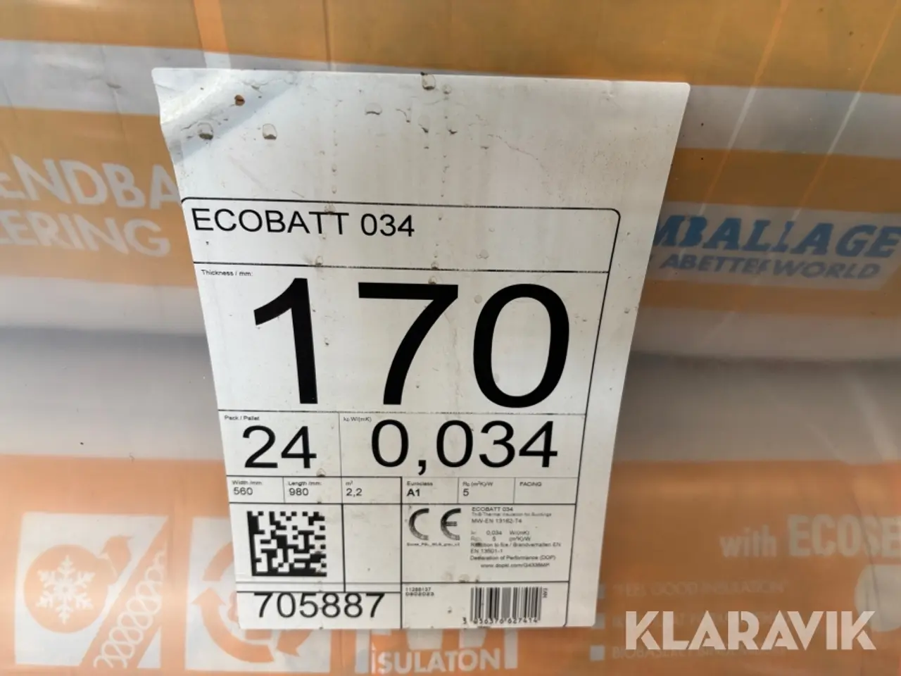Billede 8 - Isolering Knauf Insulation EcoBatt 034 170 mm