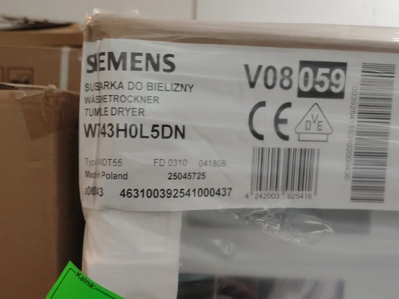 Billede 2 - Tørretumbler, ny SIEMENS