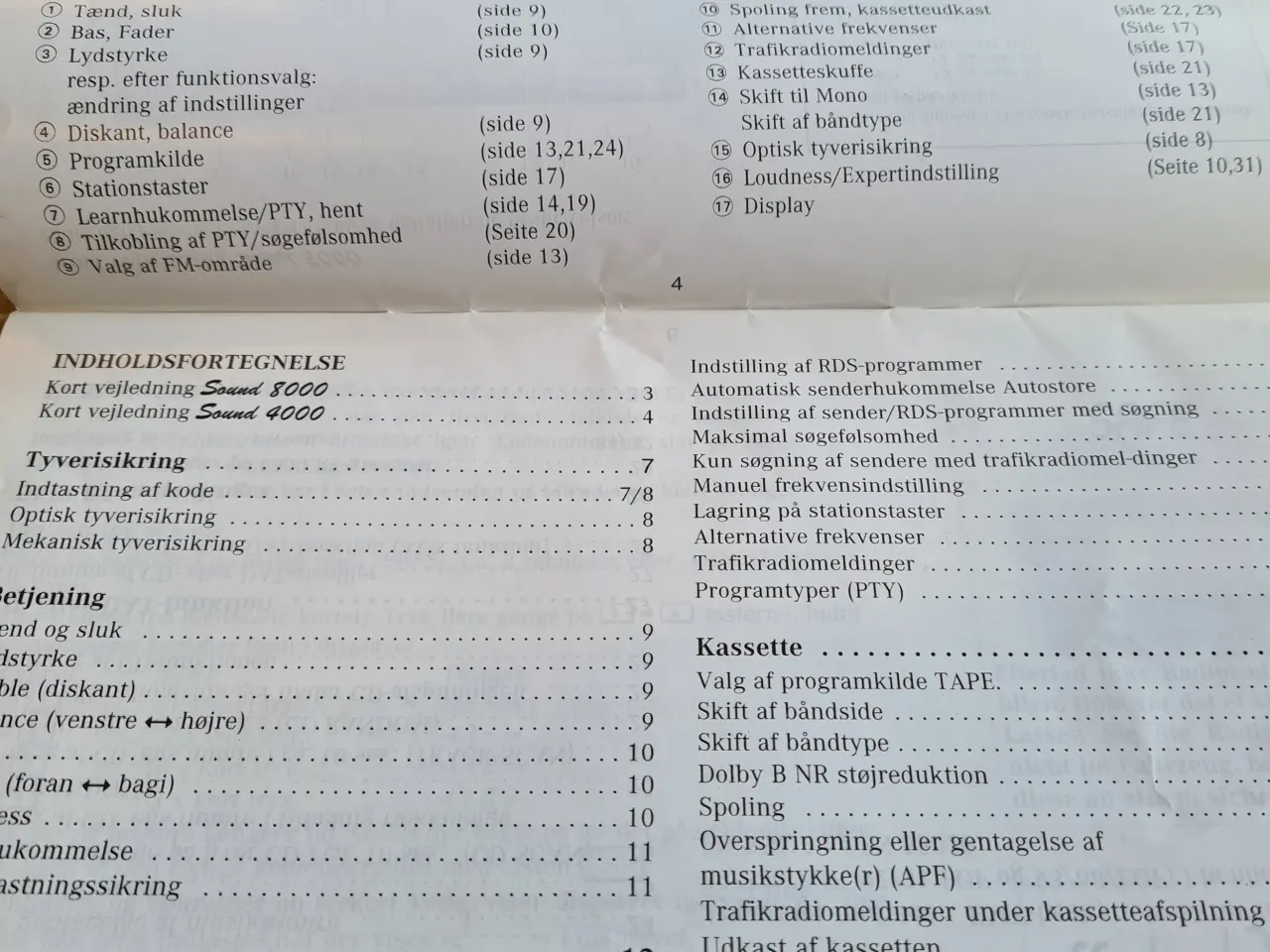 Billede 4 - Betjeningsvejledning Mercedes Radio