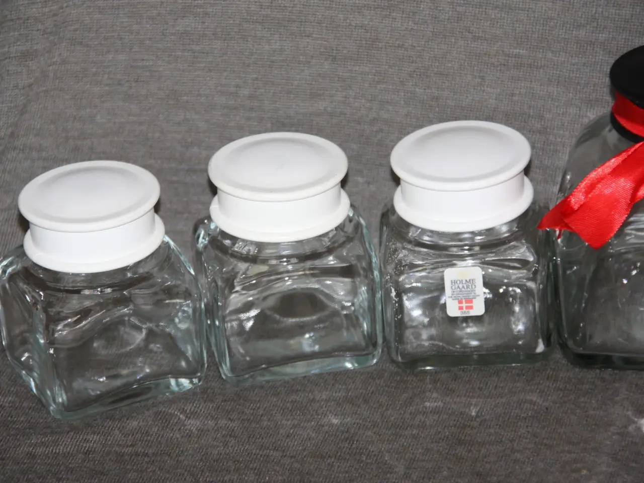 Billede 2 - Krydderiglas/opbevaringsglas Holmegaard 6 stk.