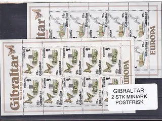 Gibraltar - Europa 86 - 2 Miniark - Postfrisk
