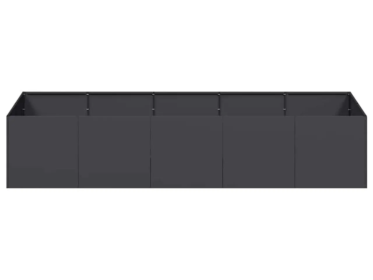 Billede 4 - Plantekasse 200x80x40 cm stål sort