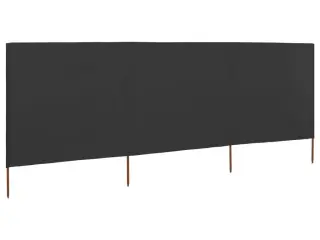 3-panels læsejl stof 400 x 120 cm antracitgrå