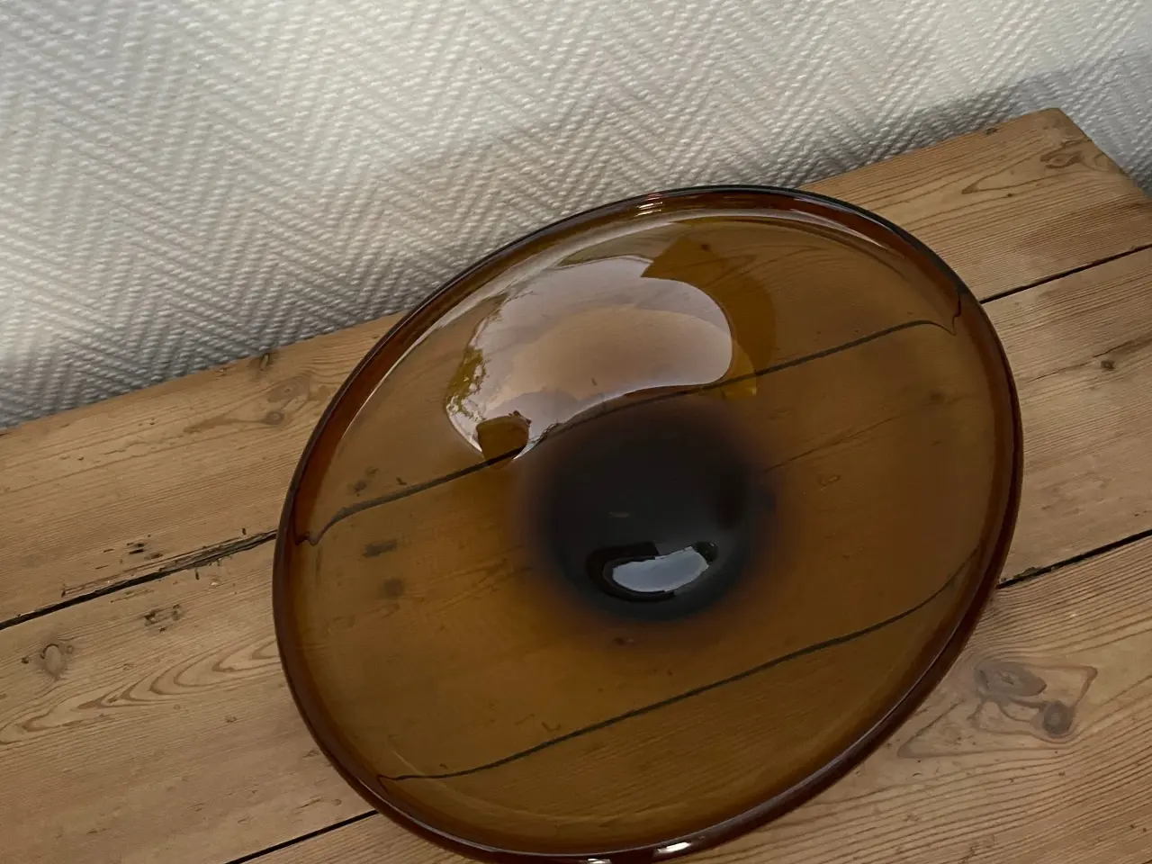 Billede 1 - Gyldnet glas fad