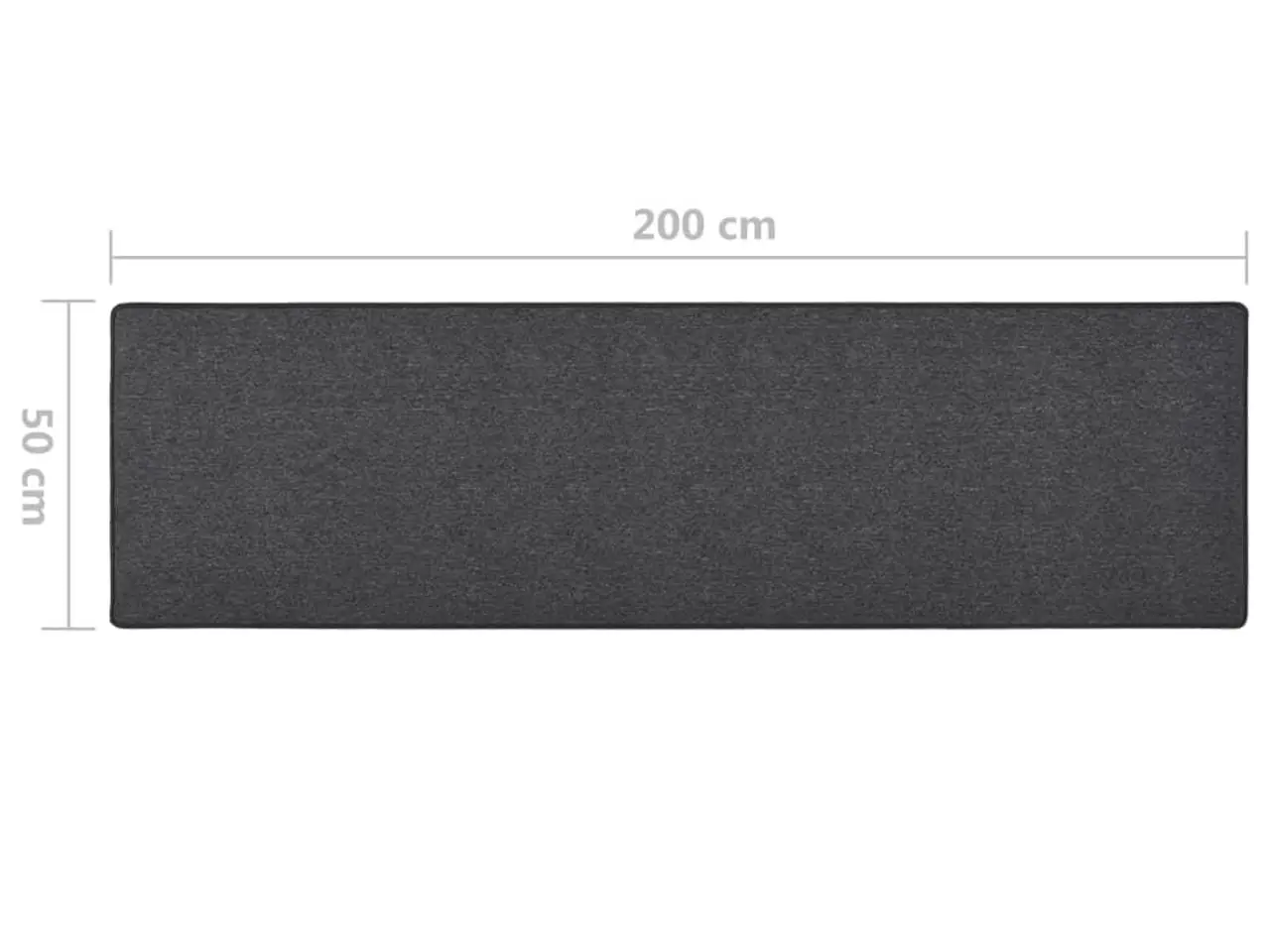 Billede 7 - Tæppeløber 50 x 200 cm - antracitgrå
