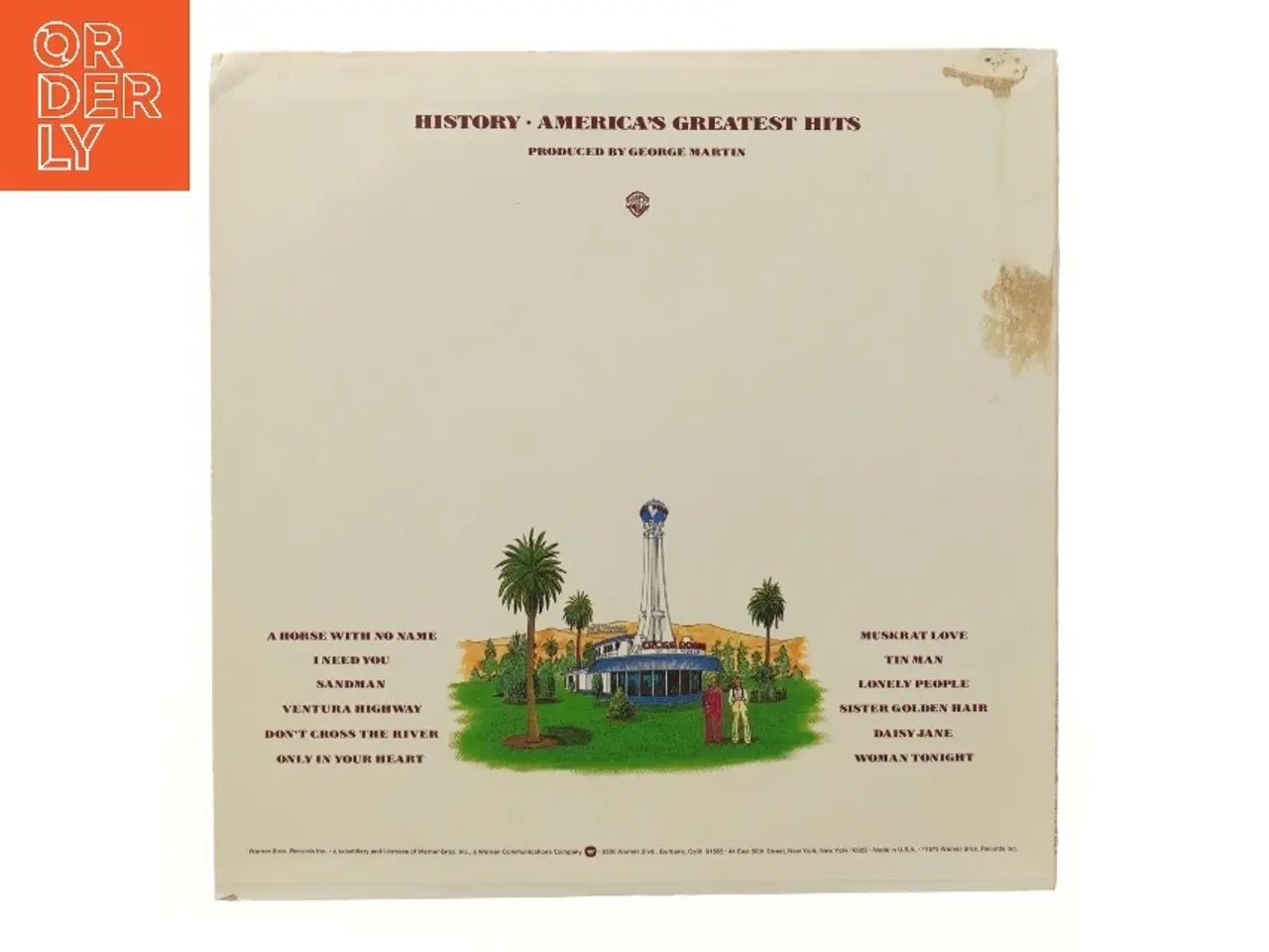 Billede 2 - America's Greatest Hits af bandet America LP fra Warner Bros.