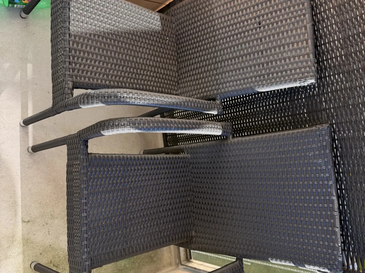 Billede 2 - Havestole i polyrattan mørkebrun
