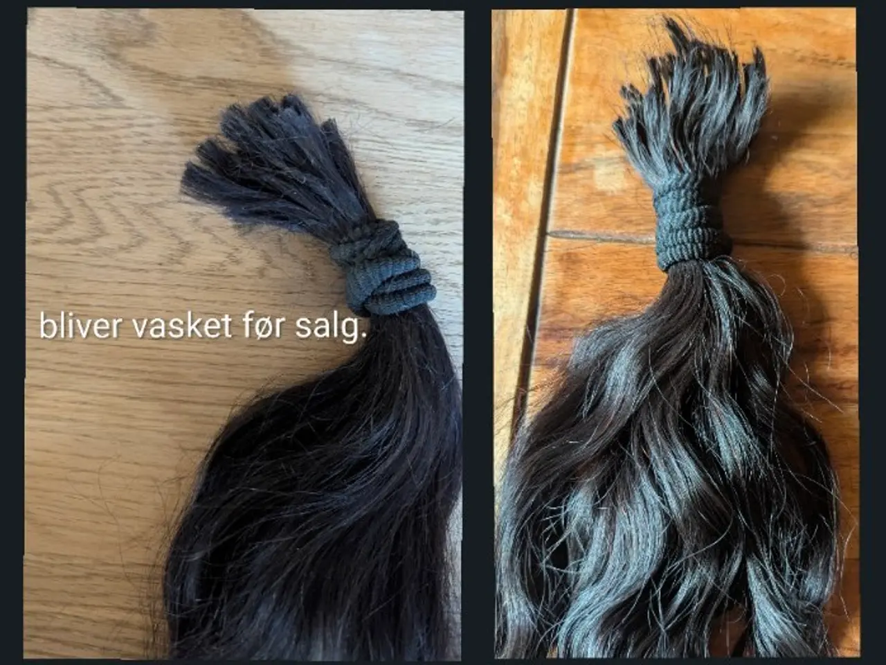 Billede 4 - Mørkebrun Human extensions.