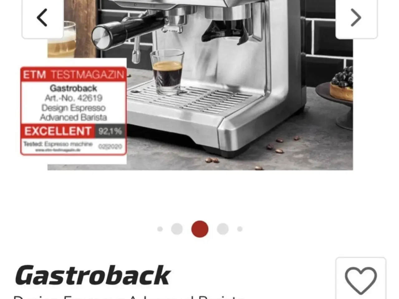 Billede 6 - GASTROBACK kaffemaskine