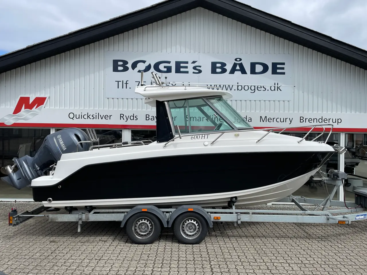 Billede 1 - 600 HT med Yamaha F150 og Variant 2700 kg trailer inkl. el spil