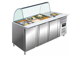 Saladette med 3 døre – B1795 x D700 x H890-950 mm