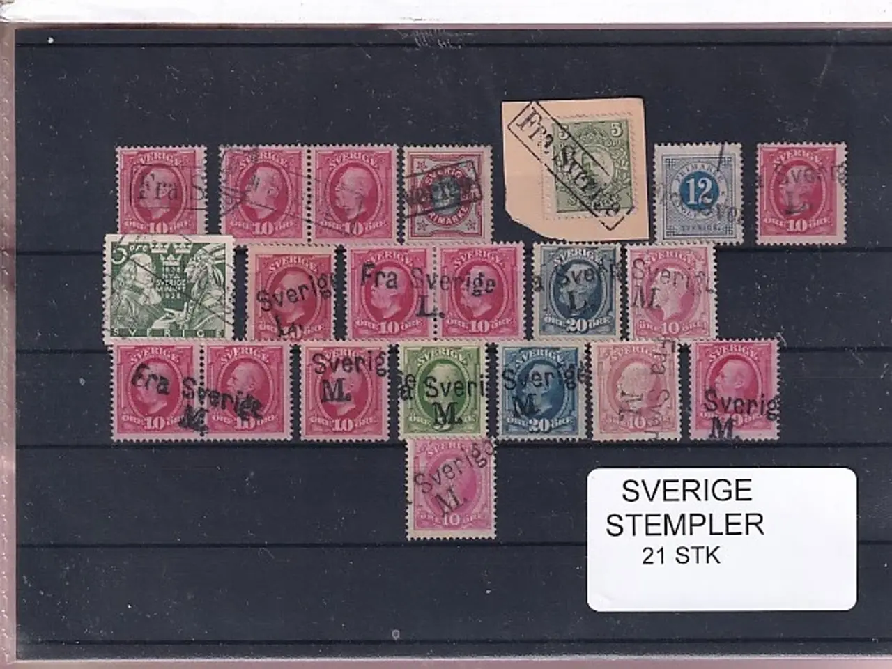 Billede 1 - Sverige - Stempler - 21 Stk.