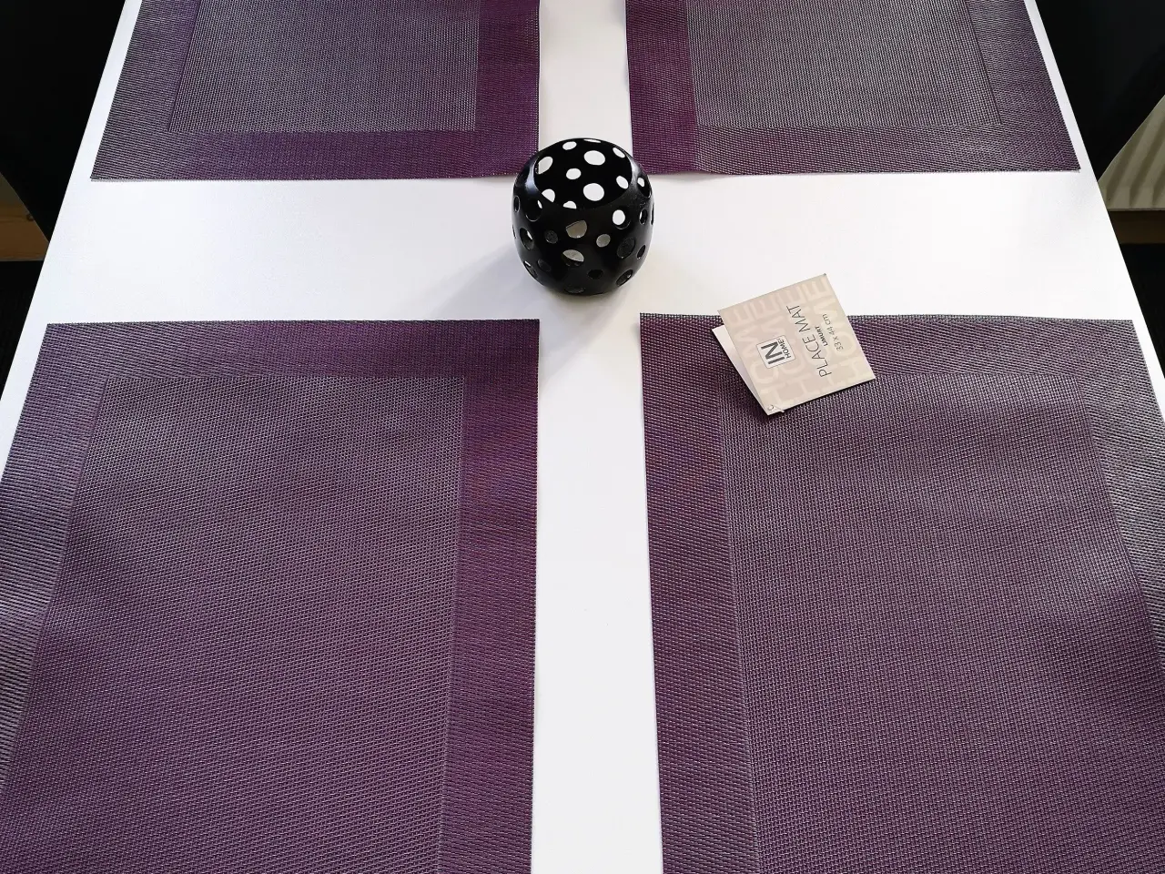 Billede 2 - 4 x dækkeserviet 33x44 cm - violet