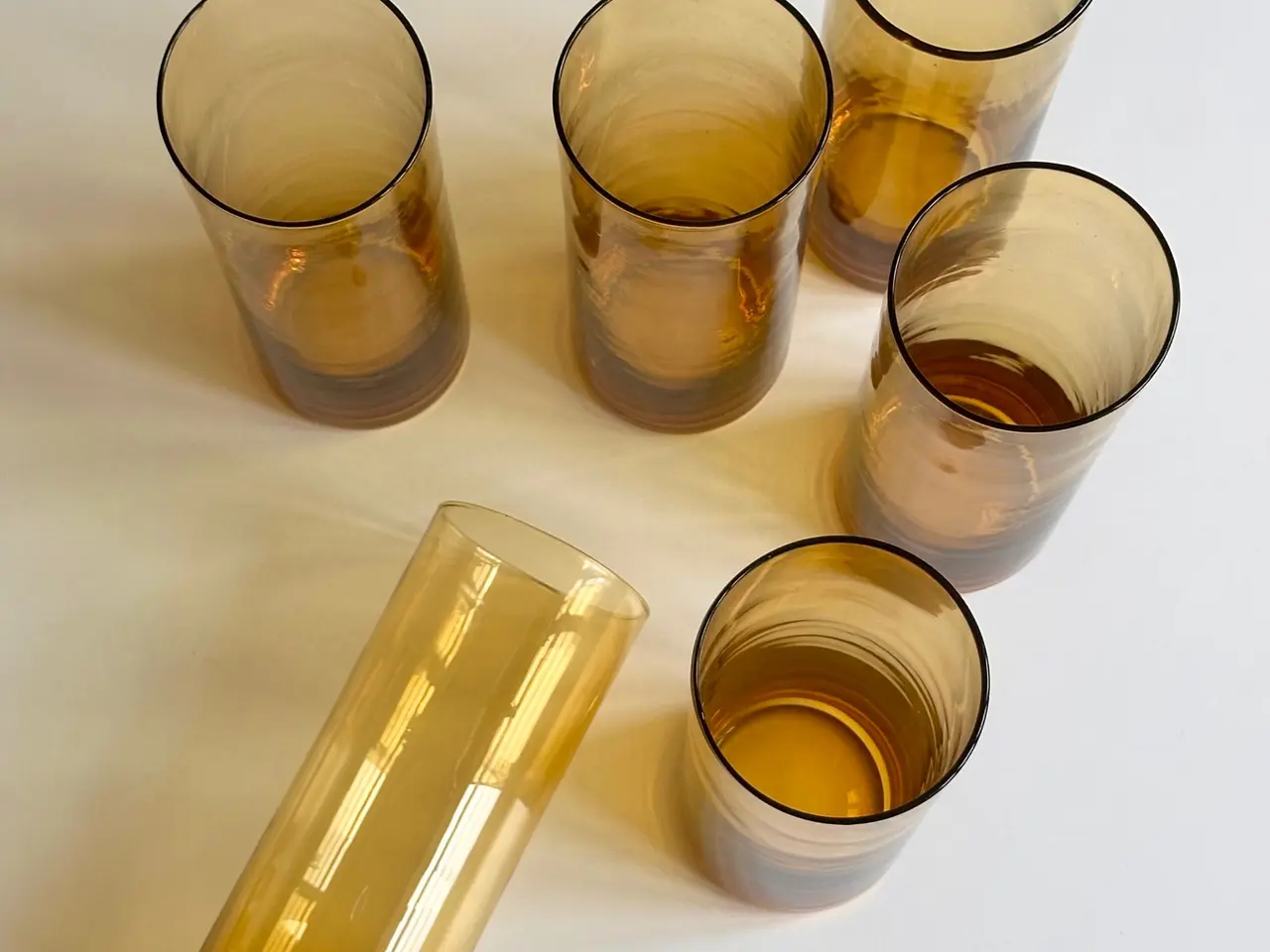 Billede 2 - Mid Century highball drikkeglas, 6 stk samlet