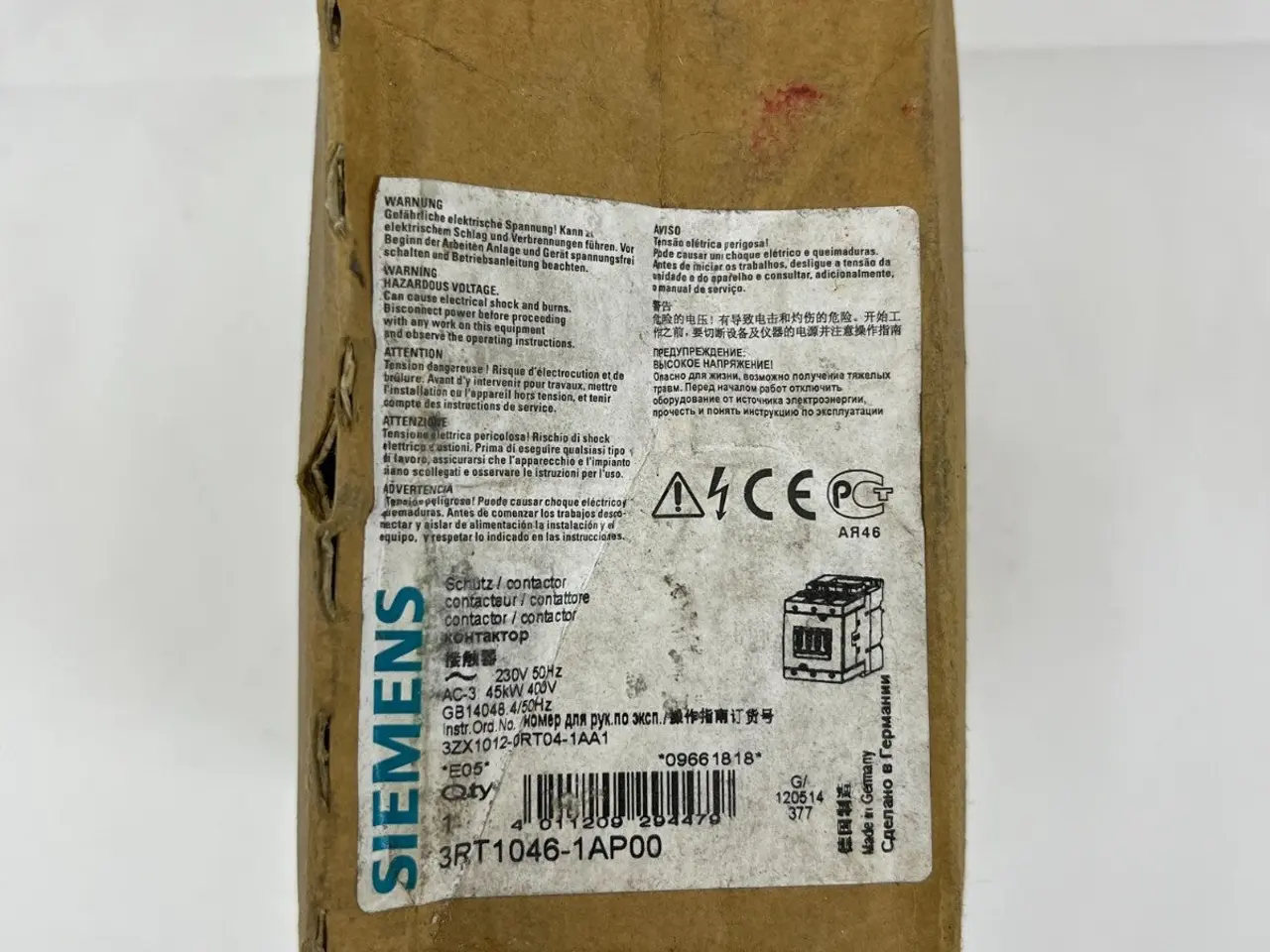Billede 3 - Siemens 3RT1046-1AP00 SIRIUS Power kontaktor 95A -
