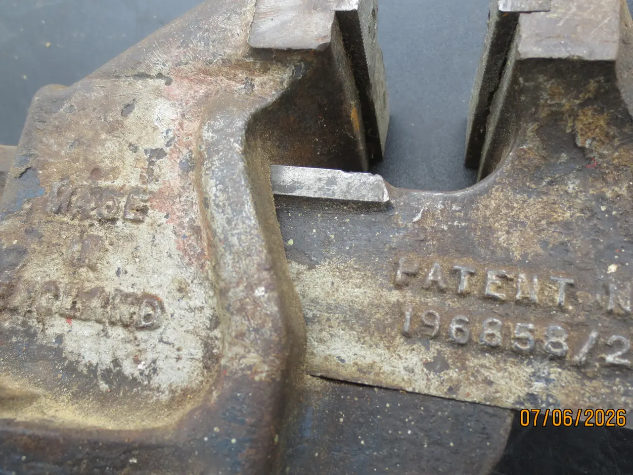 Billede 4 - 1 stk Record Skruestik Patent 196658/23