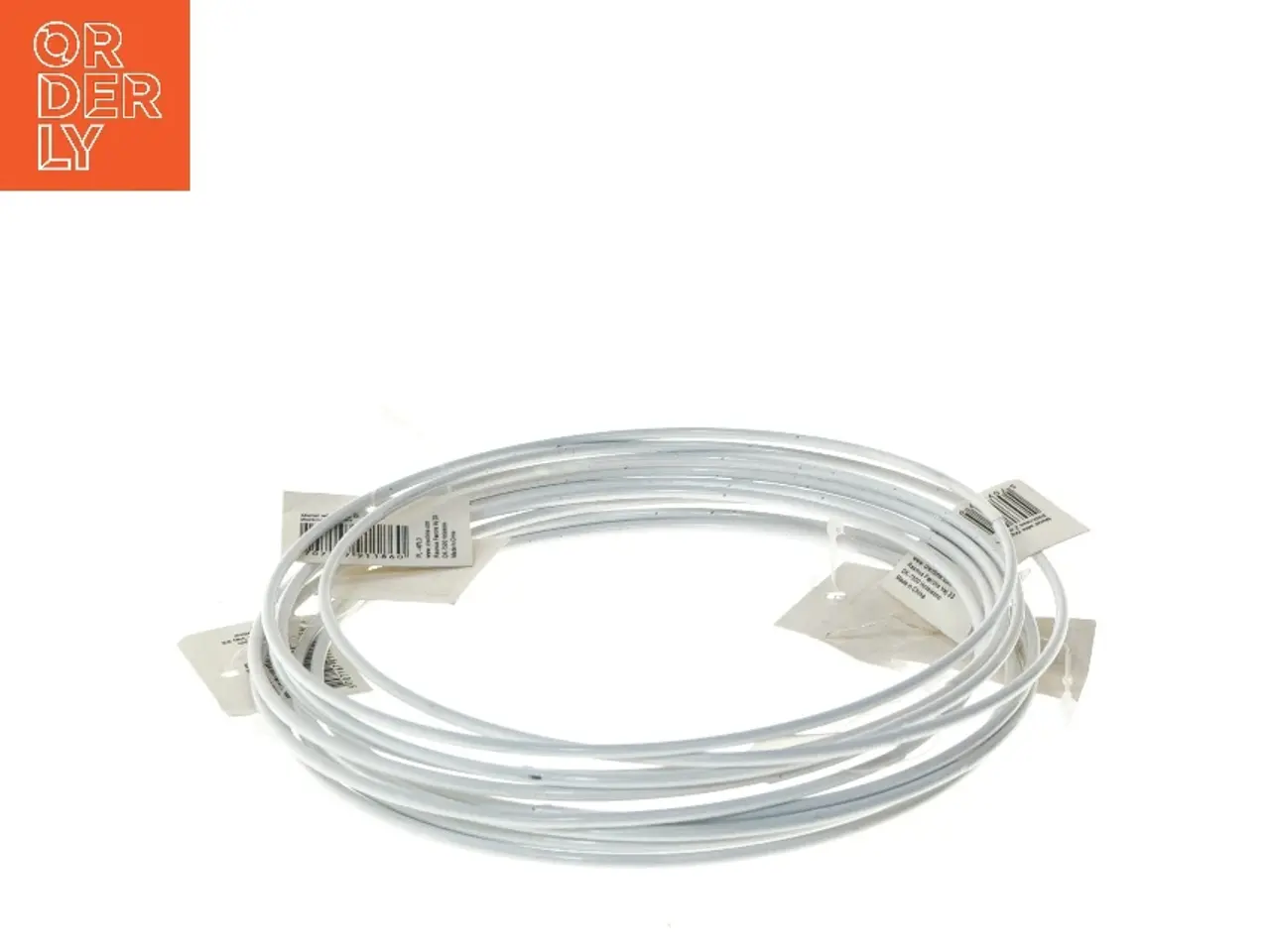 Billede 2 - 10 stk hvide metalringe (str. Ø 15 cm)