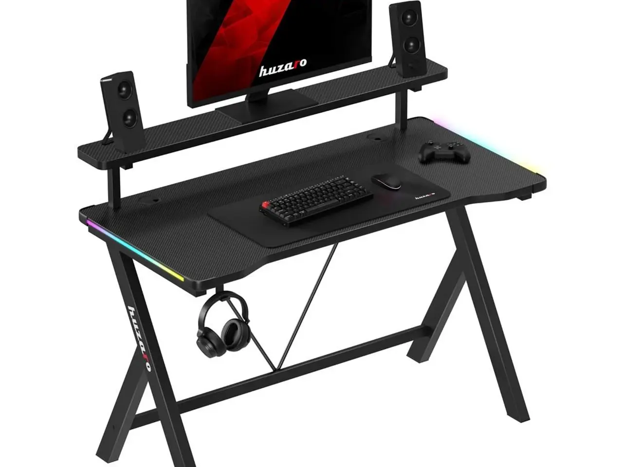 Billede 3 - Gamingbord Huzaro Hero 1.9 RGB - sort