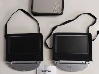 United dvd afspiller og 2 skærme