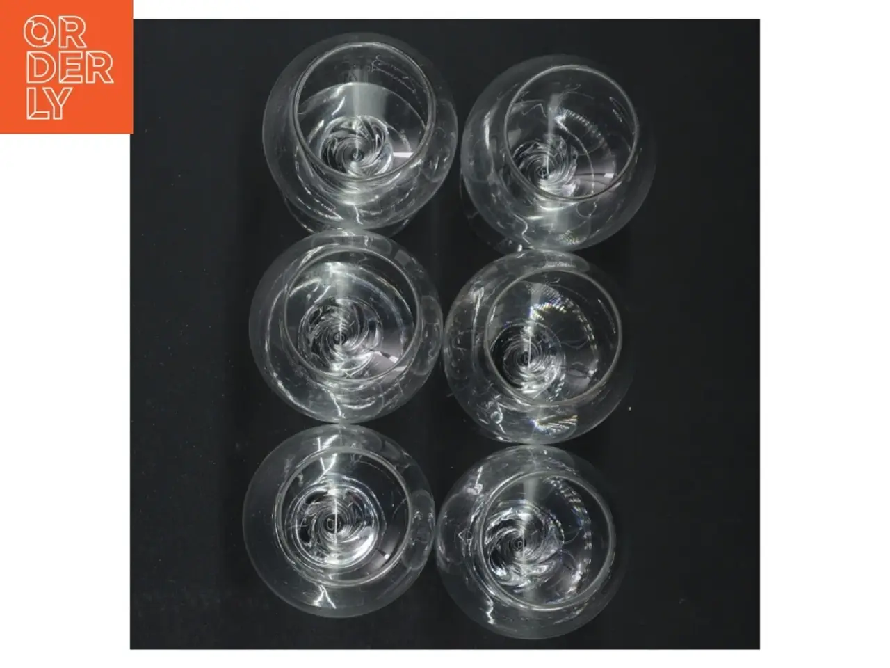 Billede 4 - Gennemsigtige glas med snoet stilk (str. 10 cm)