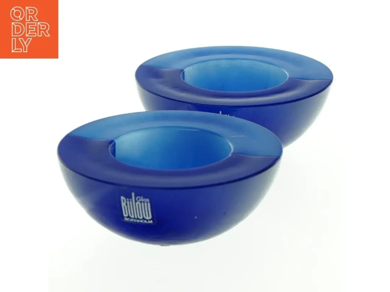 Billede 4 - Blå lysestager fra Bülow (str. Ø. 8 cm)