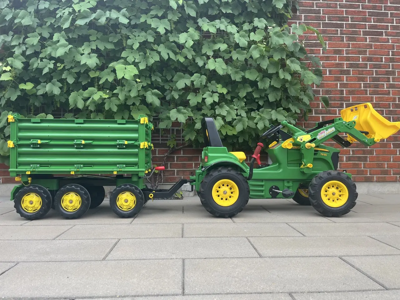 Billede 5 - John Deere pedaltraktor med stor tipvogn – luksusm
