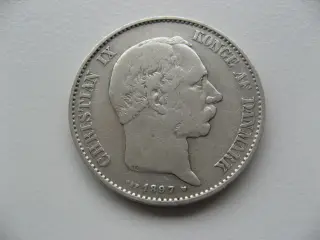 Flot delfin sølv 2 kr 1897, den svære