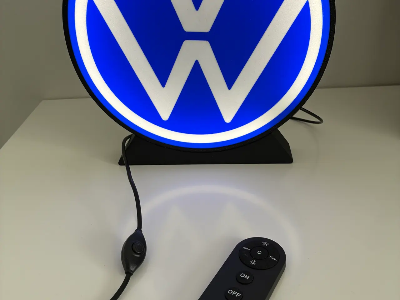 Billede 1 - VW LED lightbox med fjernbetjening