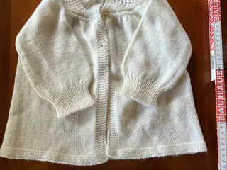 Cardigan / jakke med krave - hvid
