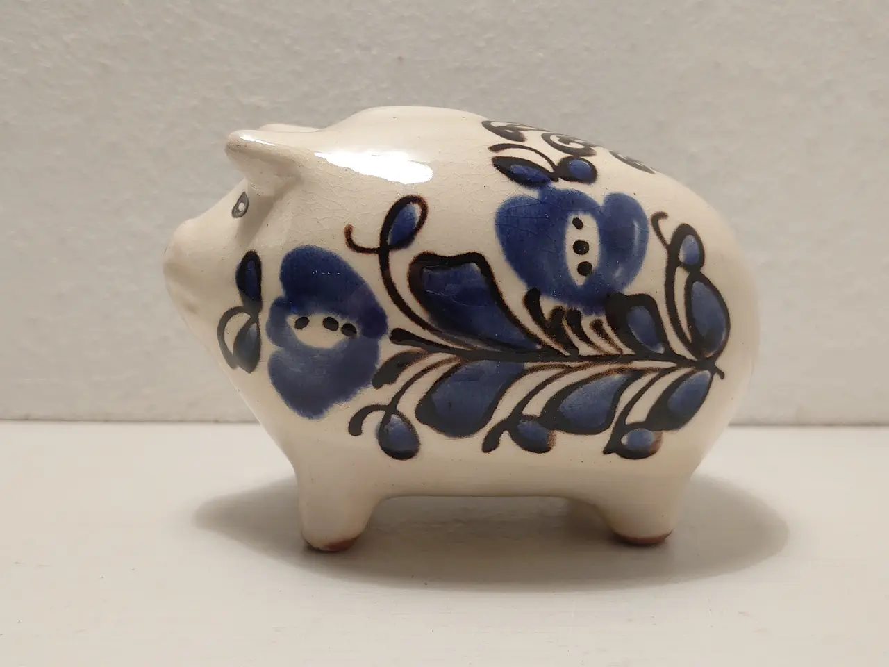 Billede 1 - Vintage keramik sparegris.1960-70 L. 11cm