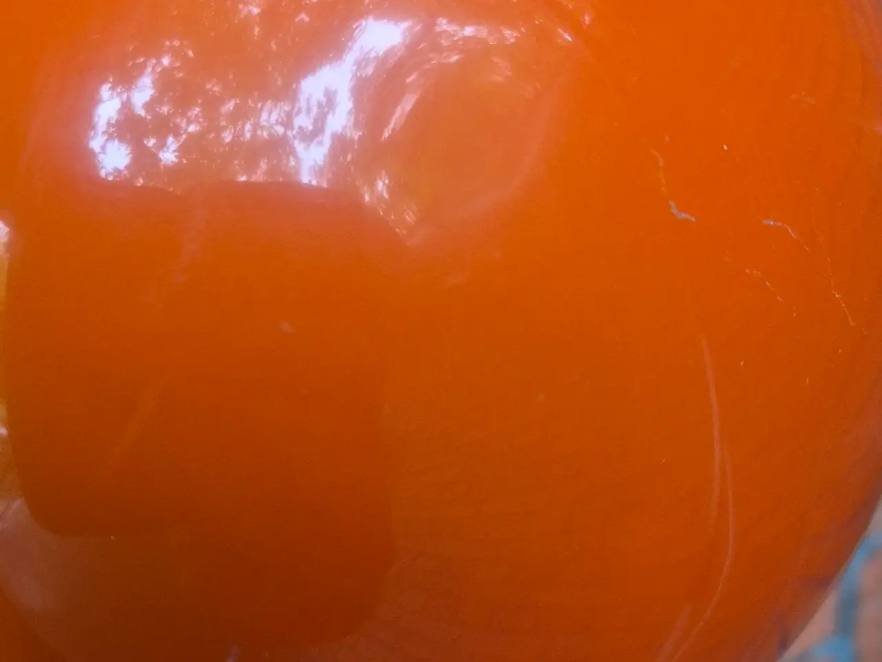 Billede 9 - Smuk orange kuglelampe