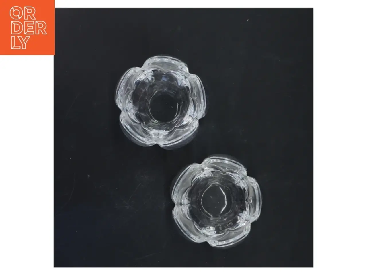 Billede 2 - Glasblomst lysestager (str. 7 cm)