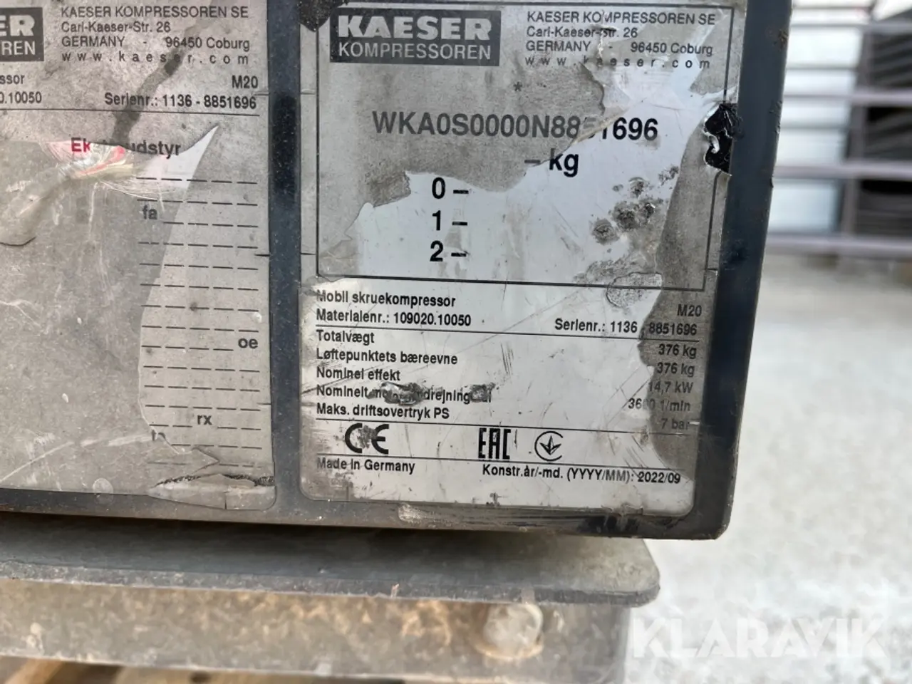 Billede 5 - Kompressor Kaeser M20
