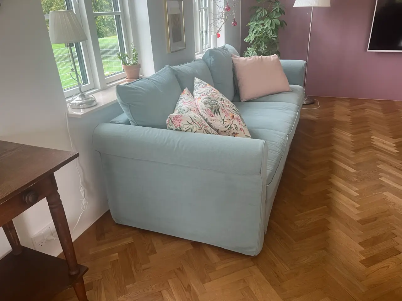 Billede 2 - Ikea Ektorp sofa i grå grøn stof. 