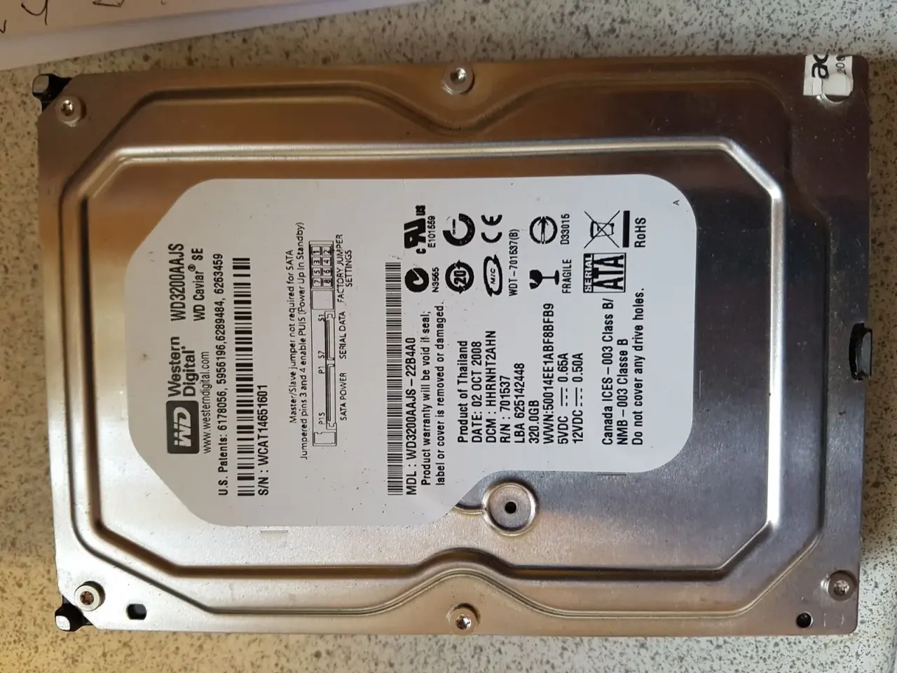 Billede 2 - Wd3200aajs 320GB 3.5"