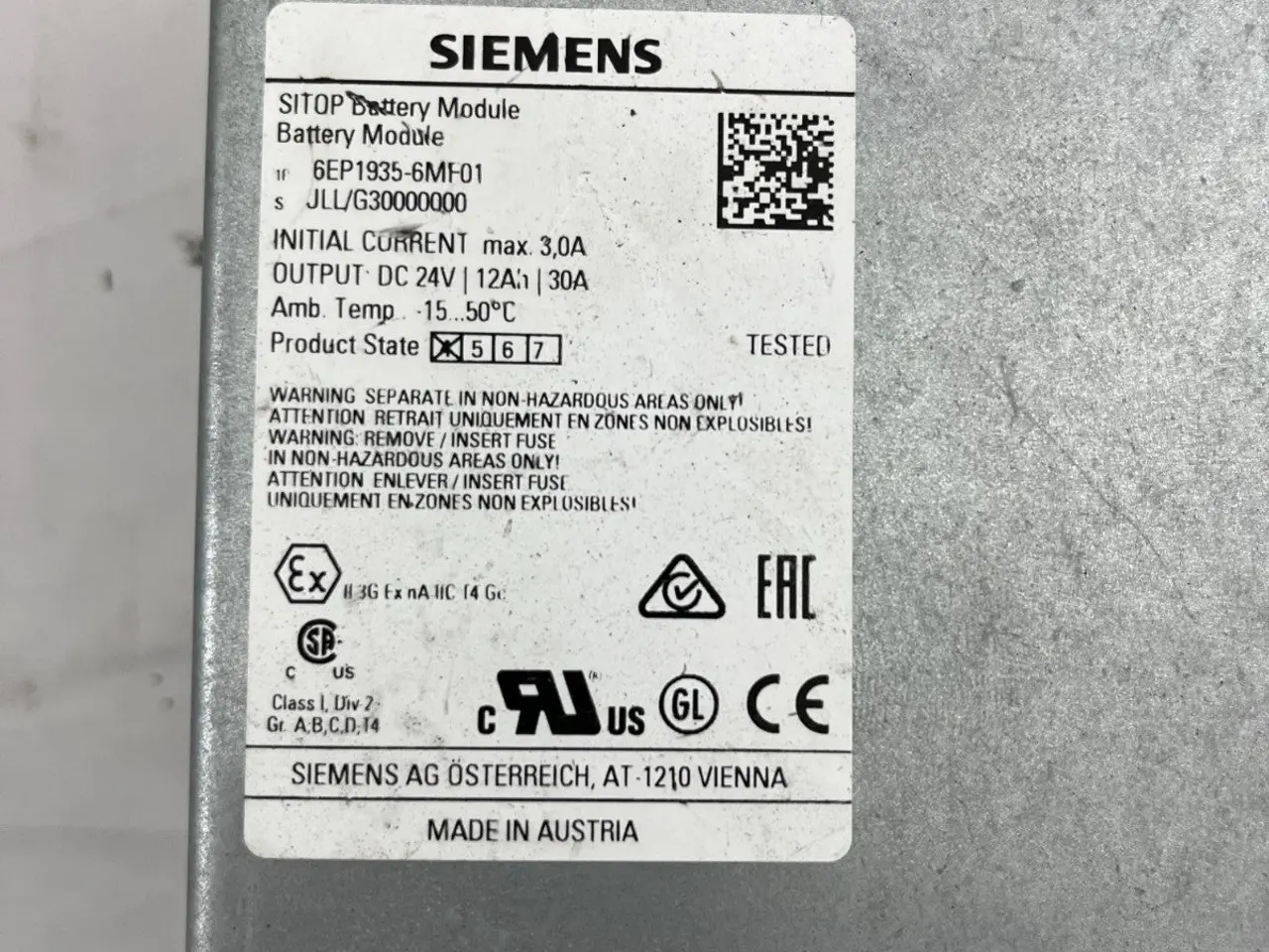 Billede 3 - Siemens SITOP Battery modul 6EP1935-6MF01, 24V DC