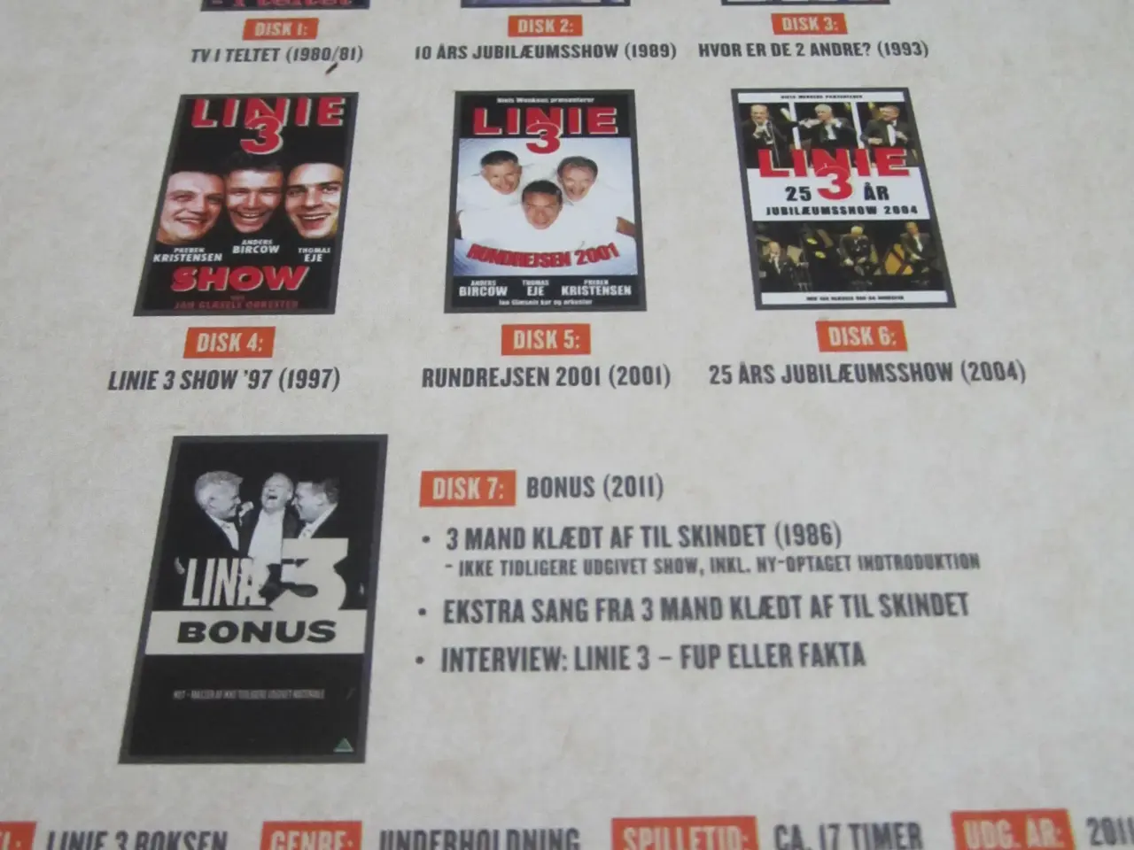 Billede 4 - LINIE 3 BOKSEN. 7 x Dvd.