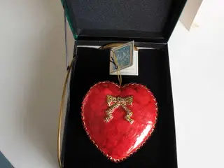 Hjerte med Swarovski krystaller
