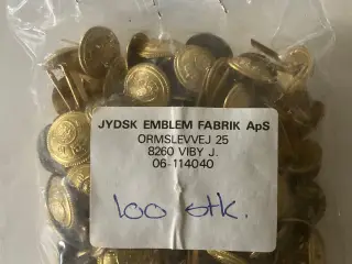 100 sideknapper til kasket Toldvæsnet